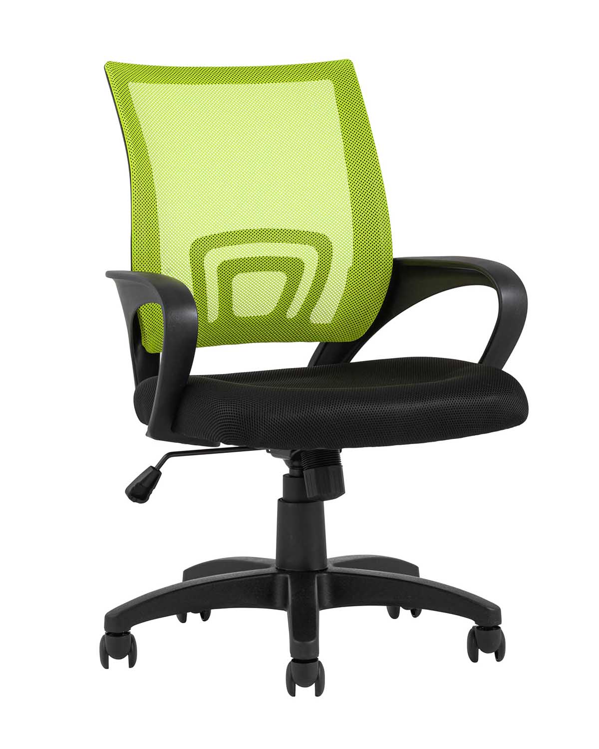 Компьютерное кресло TopChairs Simple офисное зеленое в обивке из текстиля с сеткой Компьютерное кресло TopChairs Simple офисное зеленое в обивке из текстиля с сеткой