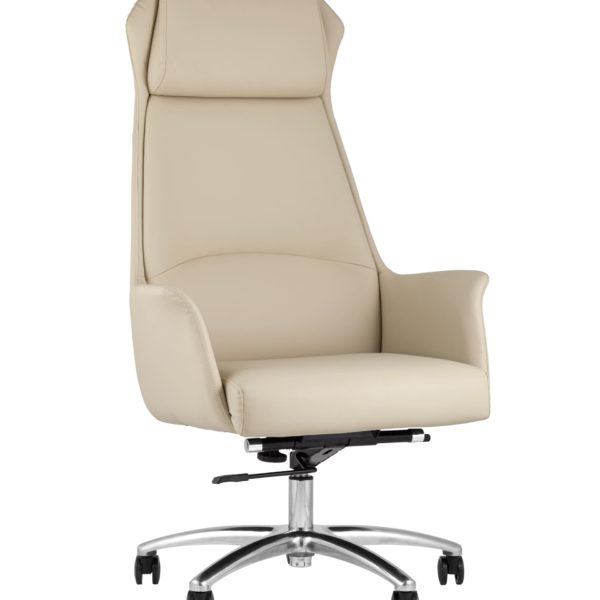 Компьютерное кресло TopChairs Viking офисное бежевое обивка экокожа