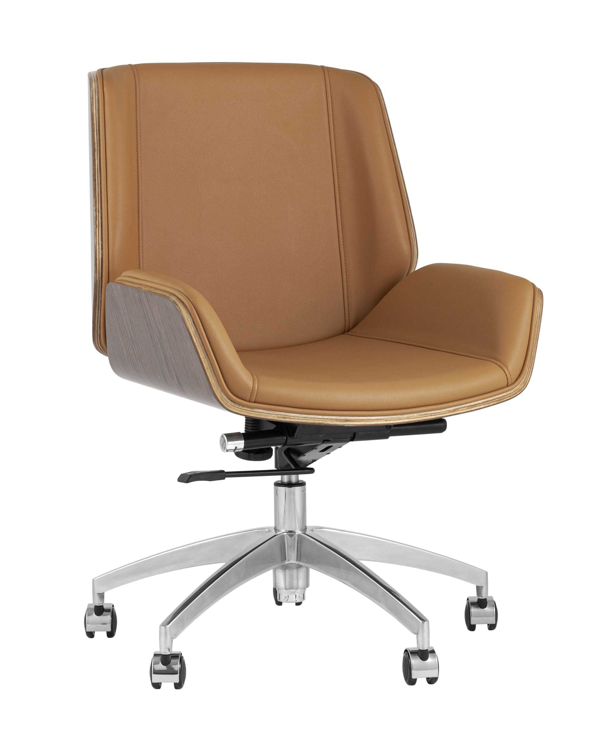 Компьютерное кресло TopChairs Crown офисное коричневое Компьютерное кресло TopChairs Crown офисное коричневое