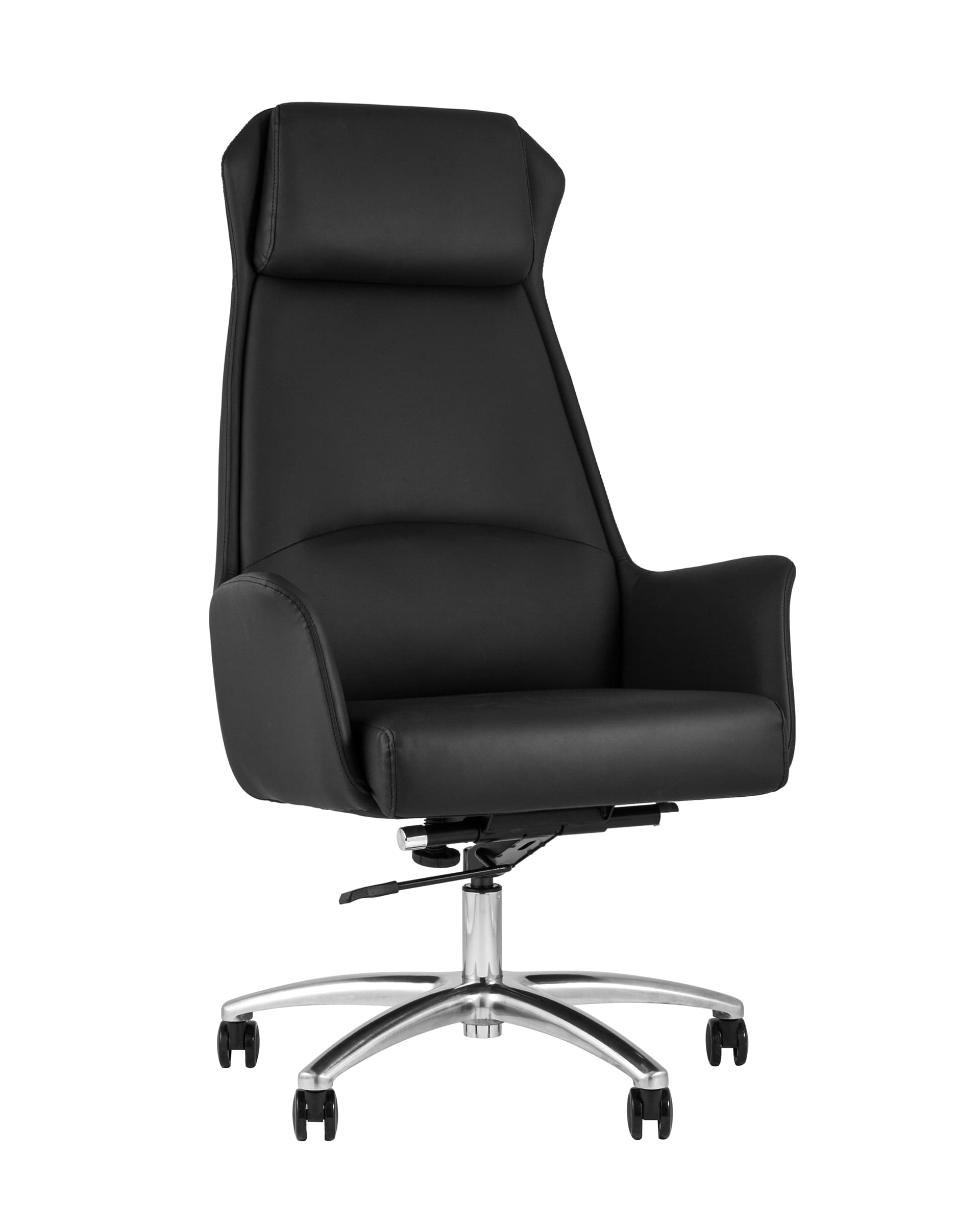 Компьютерное кресло TopChairs Viking офисное черное обивка экокожа Компьютерное кресло TopChairs Viking офисное черное обивка экокожа