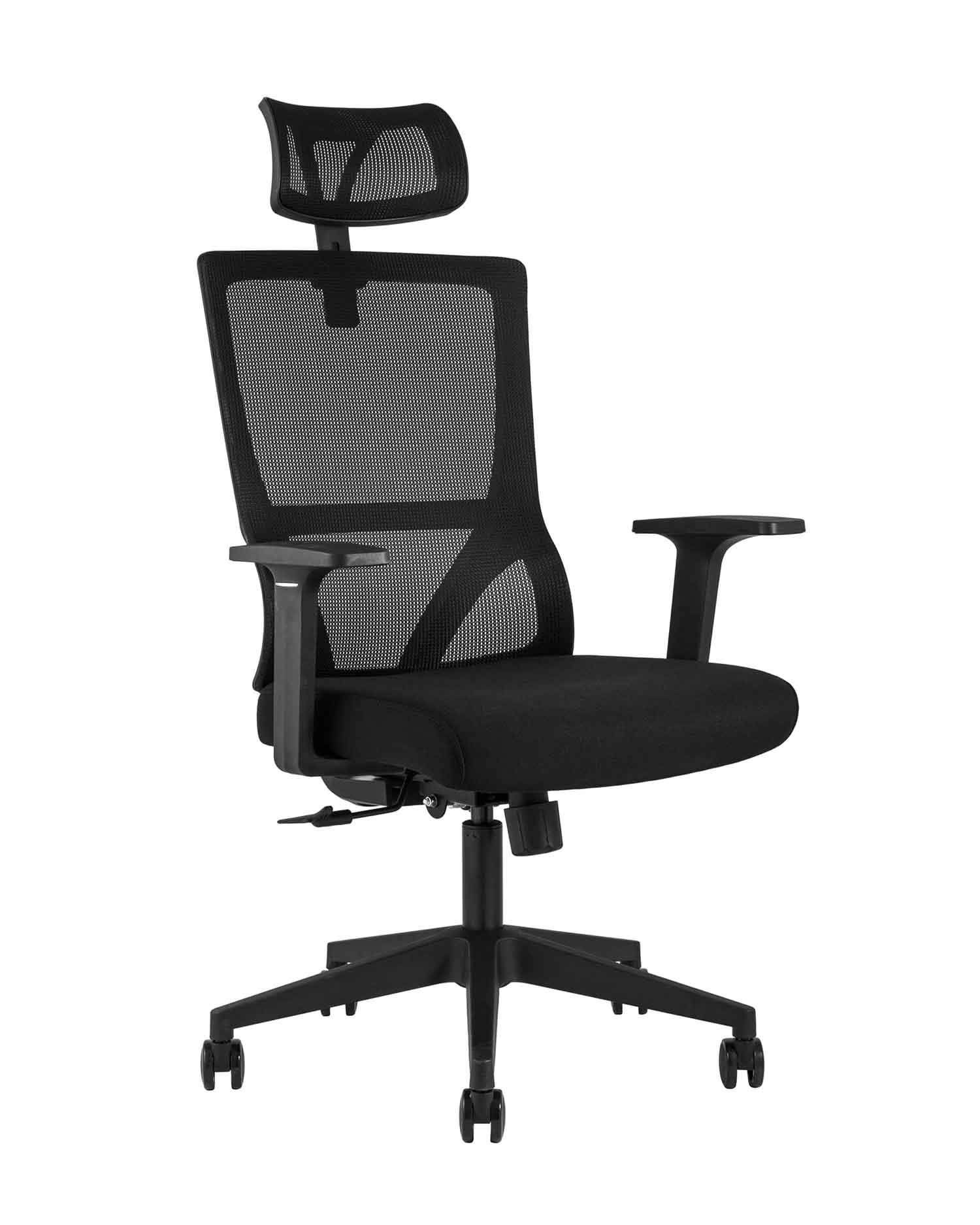 Компьютерное кресло для руководителя TopChairs Local офисное черное обивка сетка ткань крестовина пластик Компьютерное кресло для руководителя TopChairs Local офисное черное обивка сетка ткань крестовина пластик
