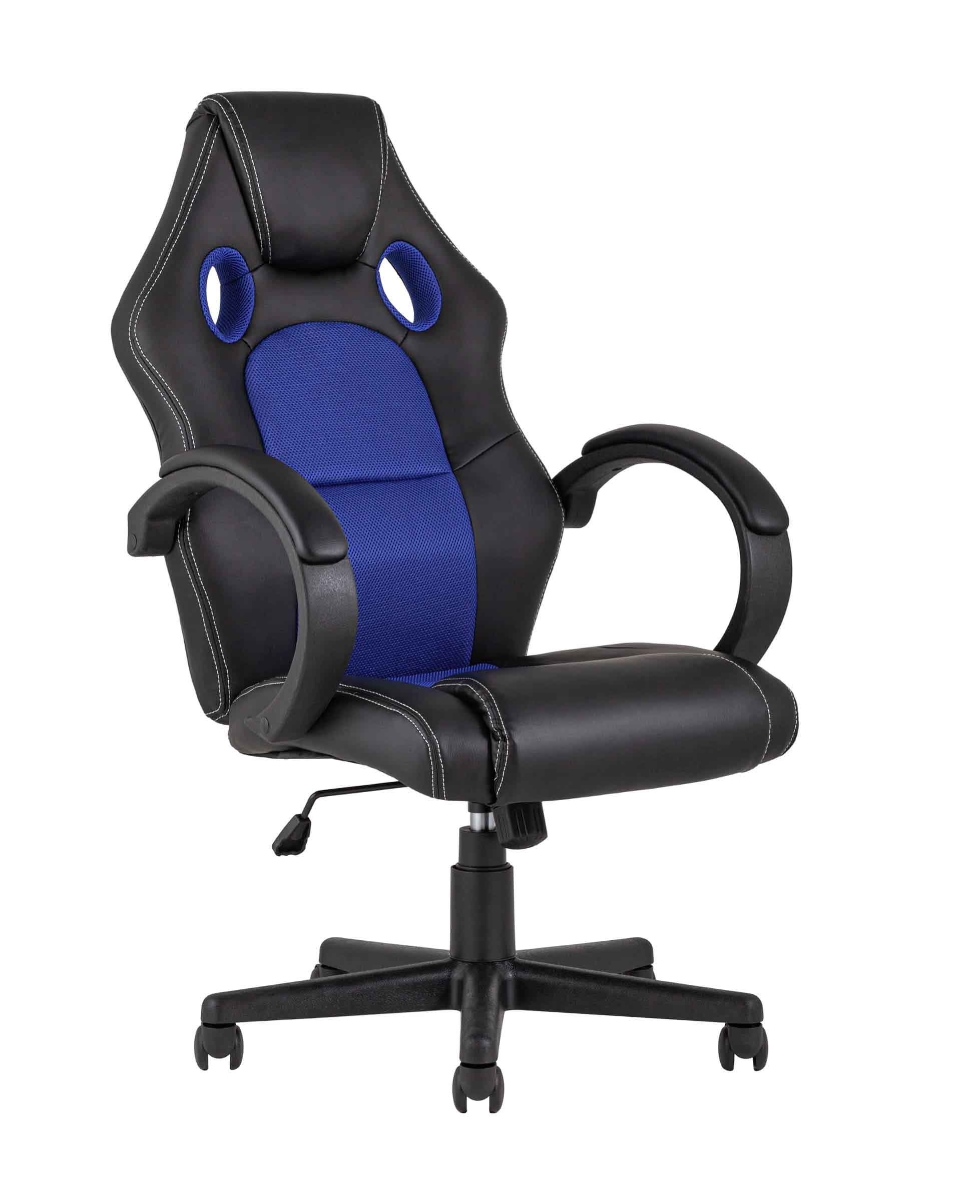 Игровое кресло компьютерное TopChairs Renegade синее геймерское Игровое кресло компьютерное TopChairs Renegade синее геймерское