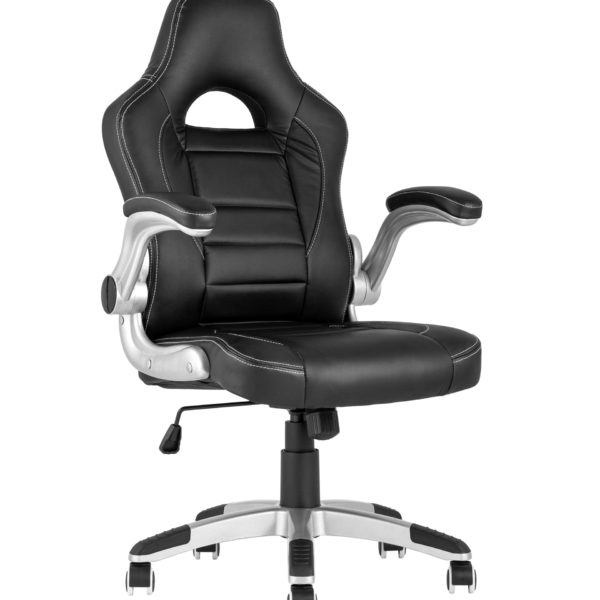 Игровое кресло компьютерное TopChairs Genesis черное геймерское