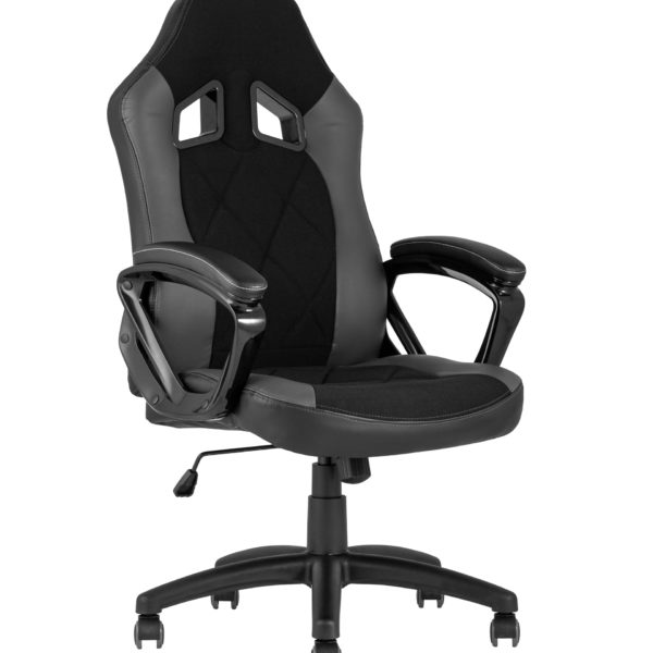 Игровое кресло компьютерное TopChairs Skyline серое геймерское