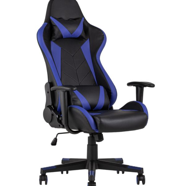 Игровое кресло компьютерное TopChairs Gallardo синее геймерское