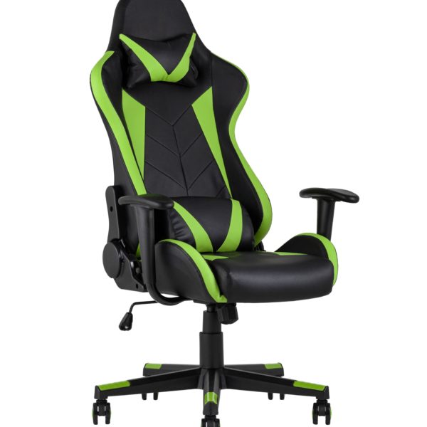 Игровое кресло компьютерное TopChairs Gallardo зеленое геймерское