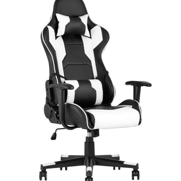 Игровое кресло компьютерное TopChairs Diablo белое геймерское