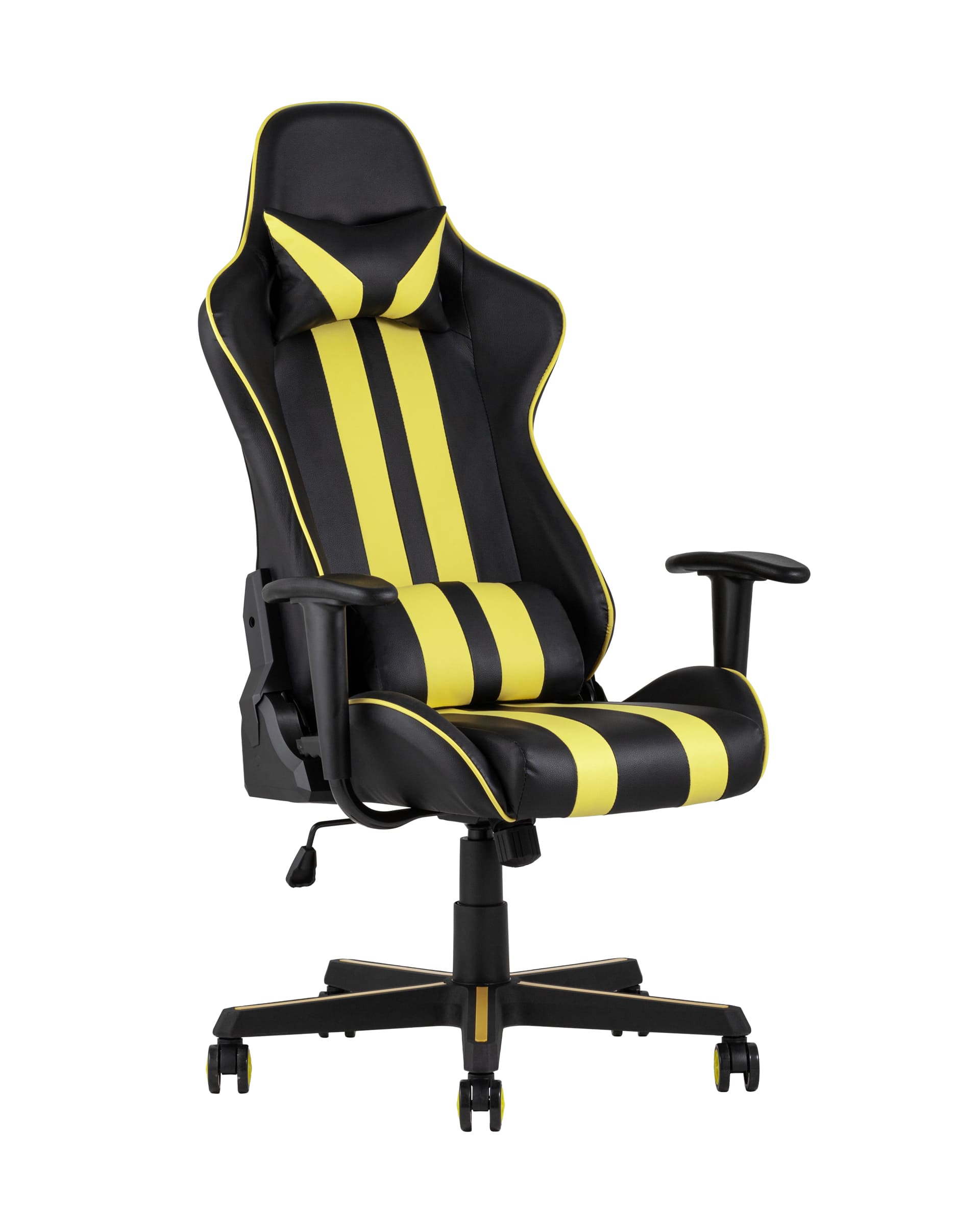 Игровое кресло компьютерное TopChairs Camaro желтое геймерское Игровое кресло компьютерное TopChairs Camaro желтое геймерское