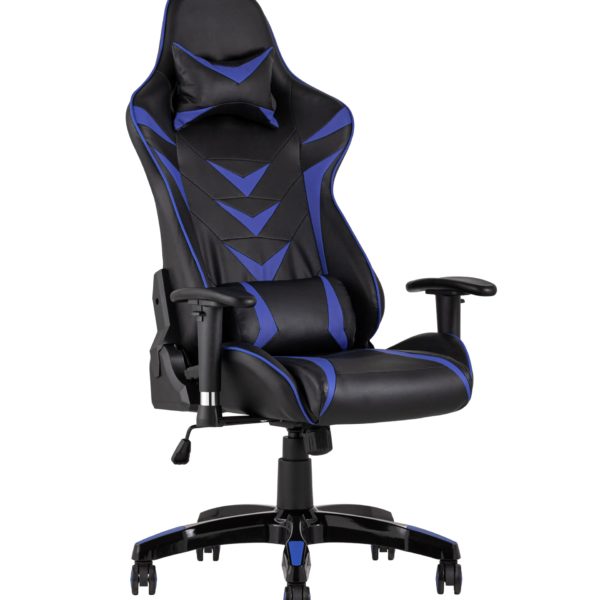 Игровое кресло компьютерное TopChairs Corvette синее геймерское