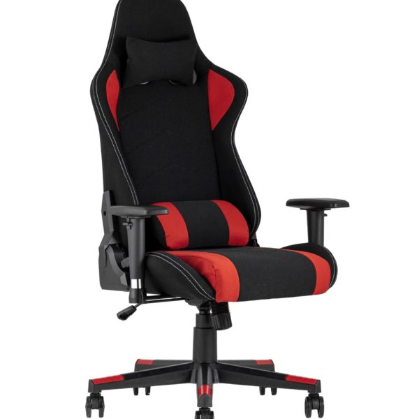 Игровое кресло компьютерное TopChairs Maybach черно-красное геймерское