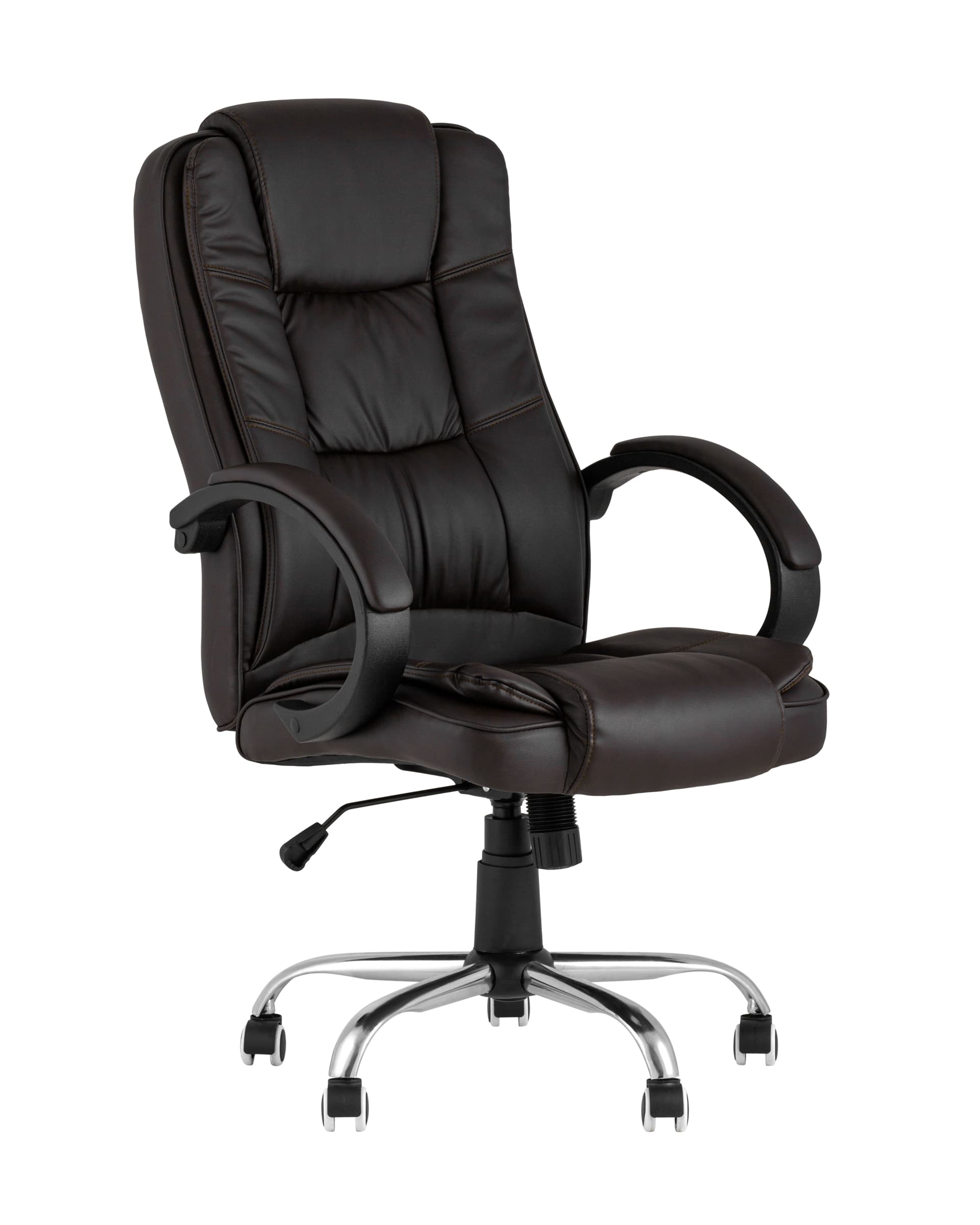 Компьютерное кресло TopChairs Atlant офисное коричневое обивка экокожа Компьютерное кресло TopChairs Atlant офисное коричневое обивка экокожа