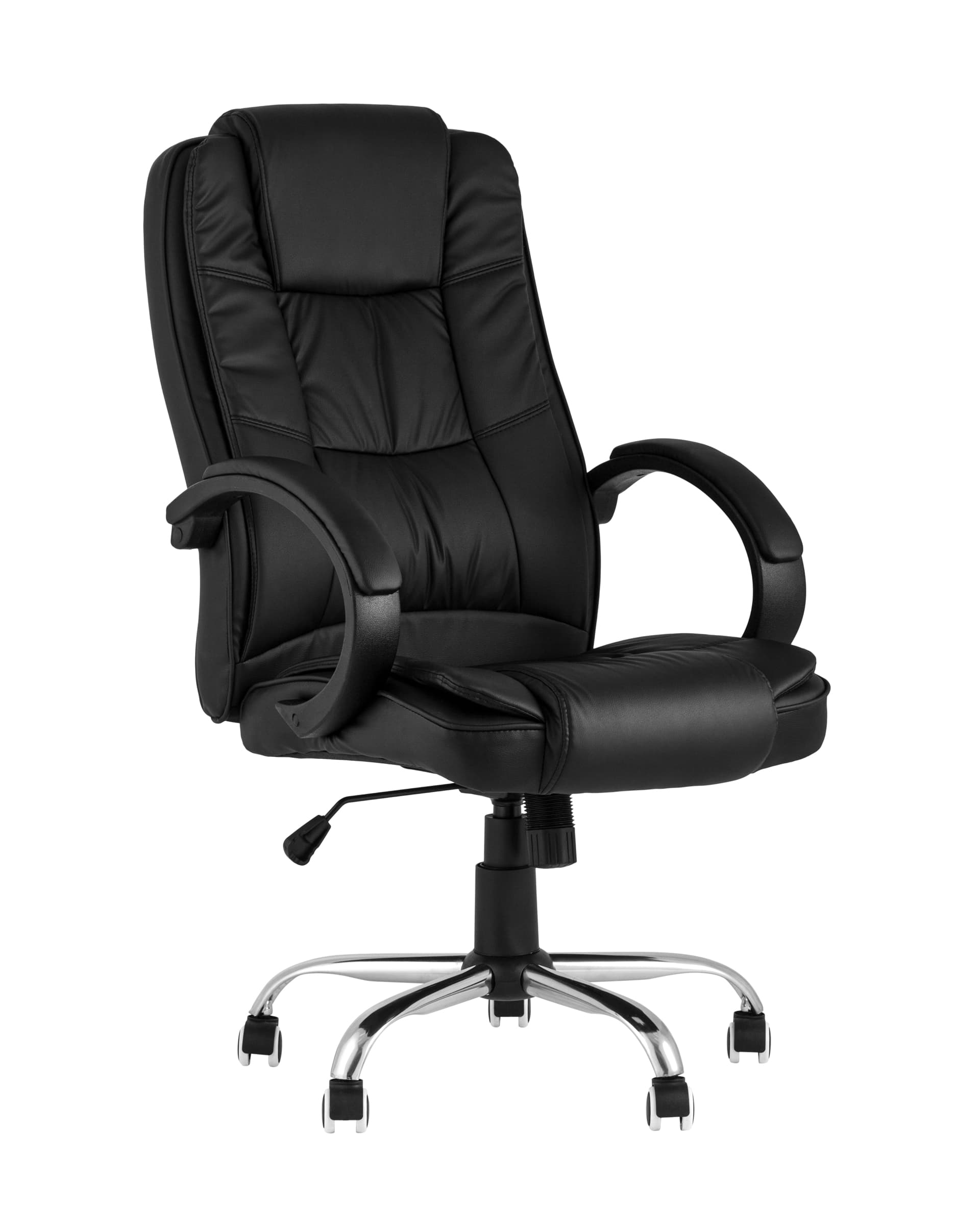 Компьютерное кресло TopChairs Atlant офисное черное обивка экокожа Компьютерное кресло TopChairs Atlant офисное черное обивка экокожа