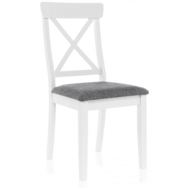 Стул деревянный Bern butter white / grey