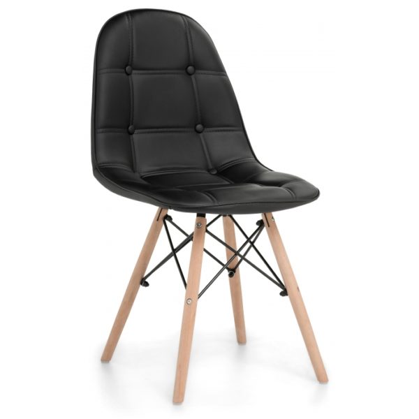 Стул деревянный Kvadro black