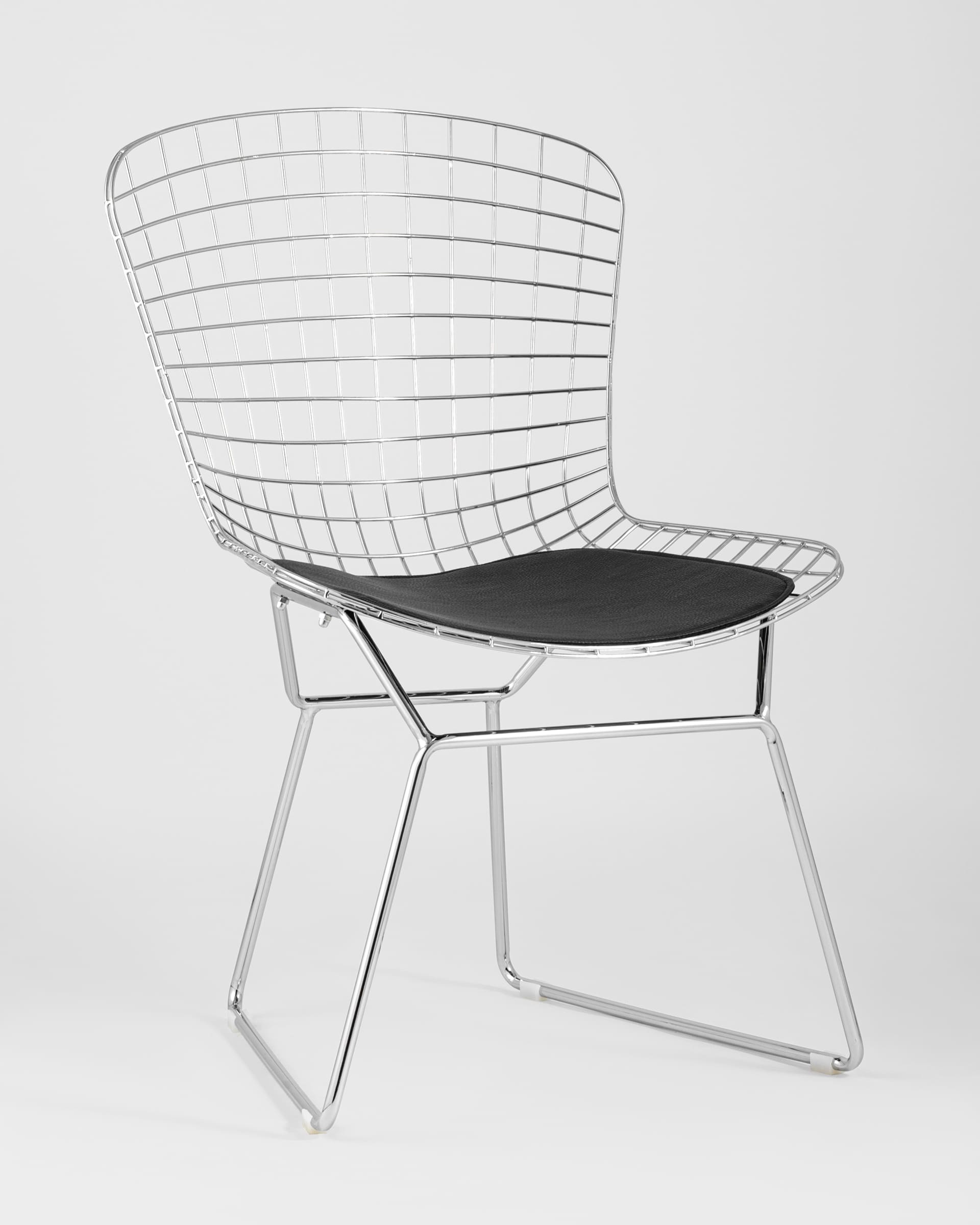 stul-obedennyj-bertoia-hromirovannyj-s-chernoj-podushkoj_Gray
