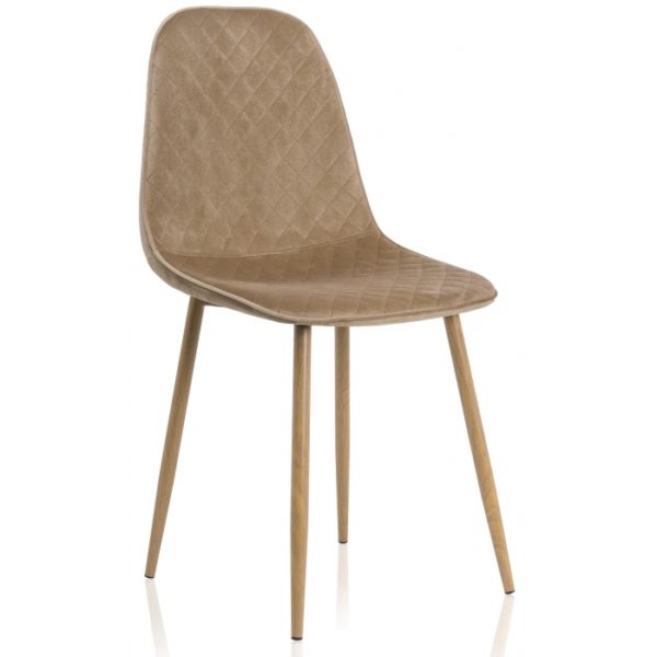 Стул Capri dark beige / wood