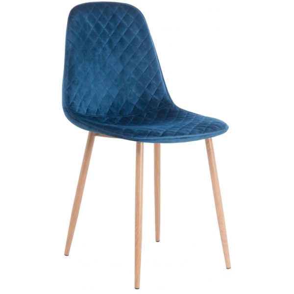 Стул Capri dark blue / wood