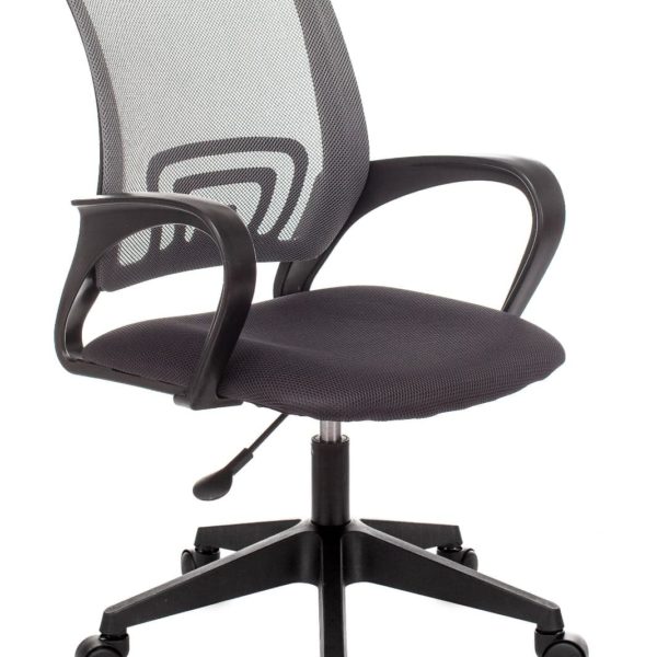 Компьютерное кресло TopChairs ST-Basic офисное сетка/ткань серый крестовина пластик механизм Пиастра
