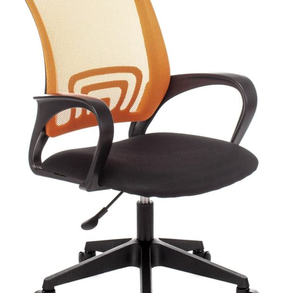 Компьютерное кресло TopChairs ST-Basic офисное сетка/ткань оранжевый крестовина пластик механизм Пиастра