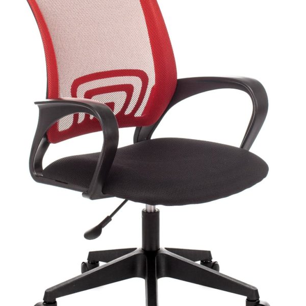 Компьютерное кресло TopChairs ST-Basic офисное сетка/ткань красный крестовина пластик механизм Пиастра