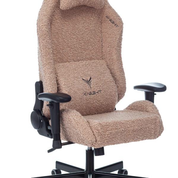 Геймерское кресло компьютерное игровое Knight T1 коралловый экомех с подголов. крестовина металл