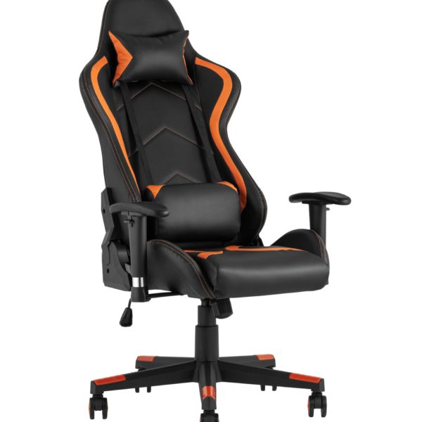 Игровое кресло компьютерное TopChairs Cayenne оранжевое геймерское
