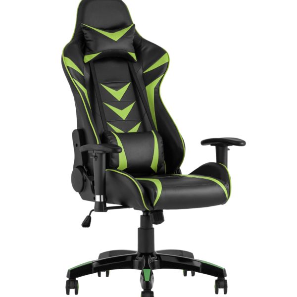 Игровое кресло компьютерное TopChairs Corvette зеленое геймерское