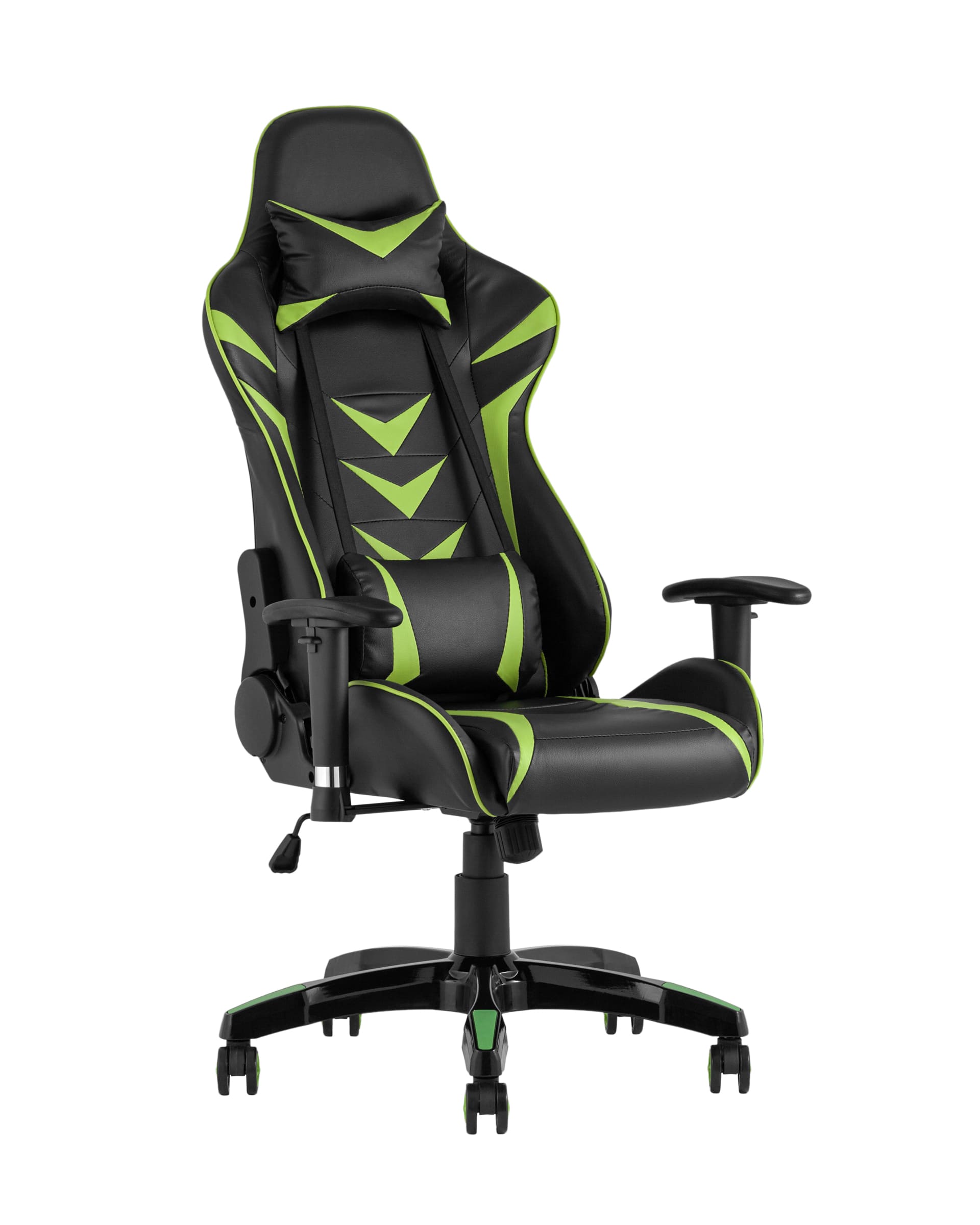 Игровое кресло компьютерное TopChairs Corvette зеленое геймерское Игровое кресло компьютерное TopChairs Corvette зеленое геймерское