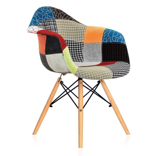 Стул DAW Patchwork обивка ткань ножки массив дерева