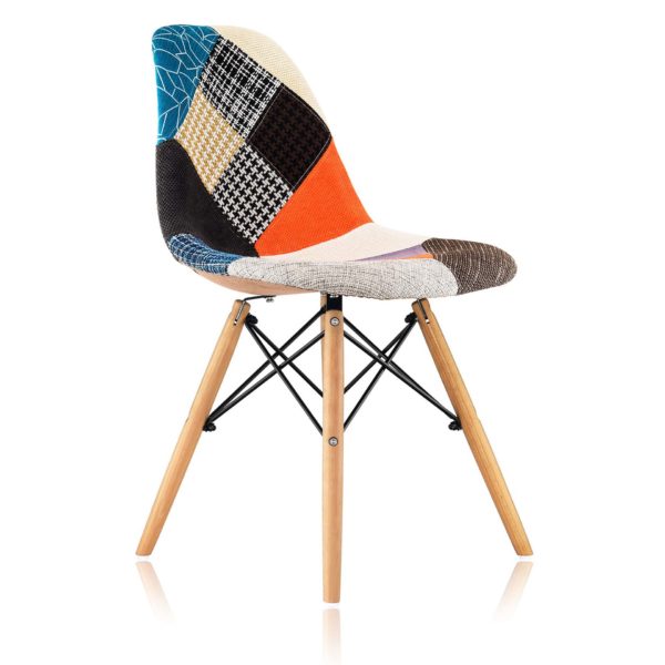 Стул DSW Patchwork обивка ткань ножки массив дерева