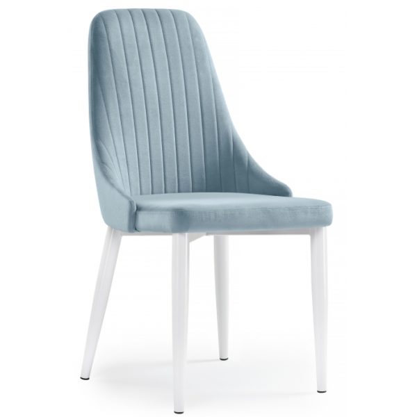 Стул Kora light blue / white