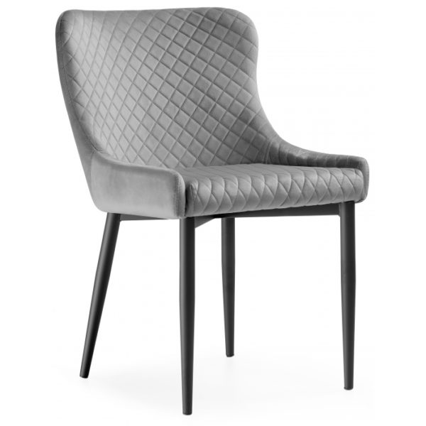 Стул Teo light gray / black