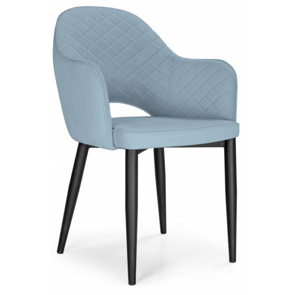 Стул Vener light blue / black