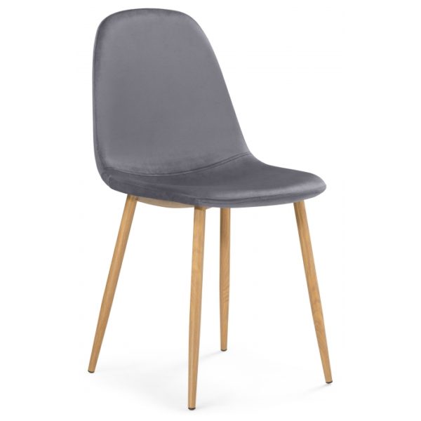 Стул Lilu dark grey / wood